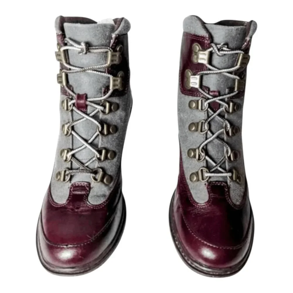 TIMBERLAND Amston Leather Wedge Ankle Boot Size 6.5